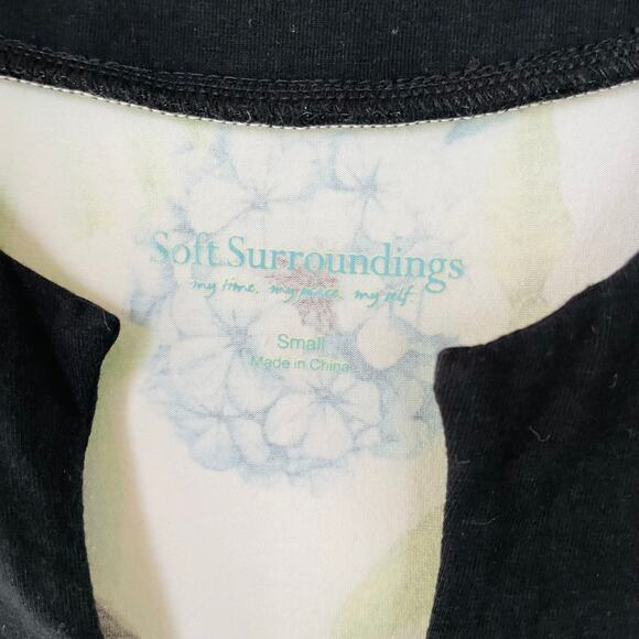 Soft Surroundings Size S Tropical Jungle Knit tunic - Picture 3 of 12